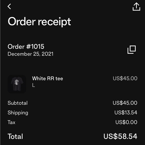 (SOLD) Kankan RR shirt merch - Picture 4 of 4